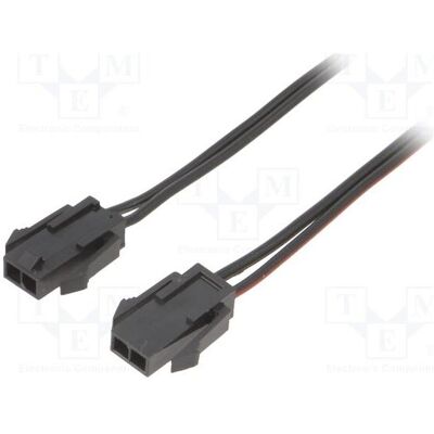Espe Câble mâle-mâle PIN : 2, 0,8 m, 4 A. Isolation : PVC noir-rouge, type TLYp (0.80 m), Câble d'alimentation, Rouge, Noir Espe Câble mâle-mâle PIN : 2, 0,8 m, 4 A. Isolation : PVC noir-rouge, type TLYp (0.80 m), Câble d'alimentation, Rouge, Noir