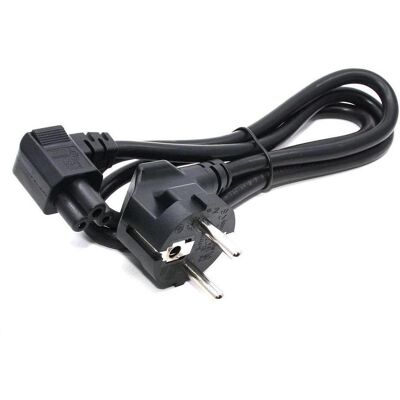 C-Tech Câble sÃÅ¥ový VDE 220/230V napájecà notebook 3 pin Schuko, lomený (1.80 m), Câble d'alimentation, Noir C-Tech Câble sÃÅ¥ový VDE 220/230V napájecà notebook 3 pin Schuko, lomený (1.80 m), Câble d'alimentation, Noir