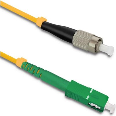 Qoltec Câble de raccordement à fibre optique FC/UPC - SC/APC Monomode 9/125 G652D Simplex 5 m (5 m), Câble réseau Qoltec Câble de raccordement à fibre optique FC/UPC - SC/APC Monomode 9/125 G652D Simplex 5 m (5 m), Câble réseau