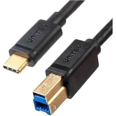 Unitek C14096BK Câble USB-C vers USB-B 3.0 pour imprimante 2m (2 m, USB 3.2 Gen 1), Câble USB Unitek C14096BK Câble USB-C vers USB-B 3.0 pour imprimante 2m (2 m, USB 3.2 Gen 1), Câble USB