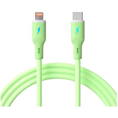 Akyga AK-USB-73 USB-C auf Lightning 30W Kabel 1m Grün (1 m, USB 2.0, 30 W), Câble USB Akyga AK-USB-73 USB-C auf Lightning 30W Kabel 1m Grün (1 m, USB 2.0, 30 W), Câble USB