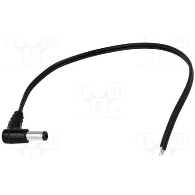 BQ Cable Câble 2 x 0,5 mm², fiche CC 5,5/2,5 coudée, noire, 1,5 m (1.50 m), Câble d'alimentation, Noir BQ Cable Câble 2 x 0,5 mm², fiche CC 5,5/2,5 coudée, noire, 1,5 m (1.50 m), Câble d'alimentation, Noir