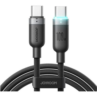 Joyroom Joyroom S-A63 StarWay Series fast charging cable USB-C to USB-C, 1.2m – Black (1.20 m, 100 W), Câble USB Joyroom Joyroom S-A63 StarWay Series fast charging cable USB-C to USB-C, 1.2m – Black (1.20 m, 100 W), Câble USB