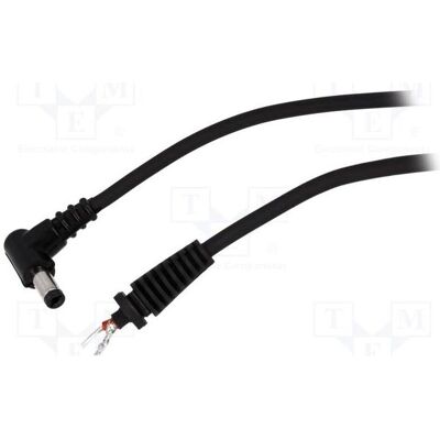 BQ Cable Câble 2 x 1 mm², fiche DC 5,5/2,1 coudée, noire, 1,5 m (1.50 m), Câble d'alimentation, Noir BQ Cable Câble 2 x 1 mm², fiche DC 5,5/2,1 coudée, noire, 1,5 m (1.50 m), Câble d'alimentation, Noir