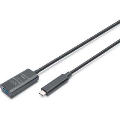 Digitus Câble d'extension actif USB 3.2 Gen2 10G, USB-C - USB-A, 5m (5 m, USB 2.0, USB 3.2 Gen 1, USB 3.2 Gen 2), Câble USB Digitus Câble d'extension actif USB 3.2 Gen2 10G, USB-C - USB-A, 5m (5 m, USB 2.0, USB 3.2 Gen 1, USB 3.2 Gen 2), Câble USB