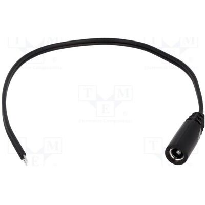 BQ Cable Câble 2 x 0,5 mm², prise DC 5,5/2,5 droite, noire, 1,5 m (1.50 m), Câble d'alimentation, Noir BQ Cable Câble 2 x 0,5 mm², prise DC 5,5/2,5 droite, noire, 1,5 m (1.50 m), Câble d'alimentation, Noir