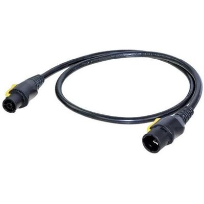 Câble d'alimentation Neutrik NKPF-M-A-1.5 - Étanche, 1,50 m, Noir & Jaune Câble d'alimentation Neutrik NKPF-M-A-1.5 - Étanche, 1,50 m, Noir & Jaune