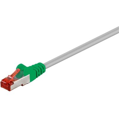 Goobay CAT 6 Câble patch croisé, S/FTP (PiMF), gris, vert, gris-vert, 1 m (S/FTP, CAT6, 1 m), Câble réseau Goobay CAT 6 Câble patch croisé, S/FTP (PiMF), gris, vert, gris-vert, 1 m (S/FTP, CAT6, 1 m), Câble réseau