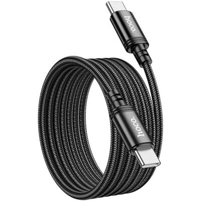 Hoco Cable Cable USB C to USB C 3A 60W 2 m X89 black (2 m, USB 3.2 Gen 1, 60 W), Câble USB Hoco Cable Cable USB C to USB C 3A 60W 2 m X89 black (2 m, USB 3.2 Gen 1, 60 W), Câble USB