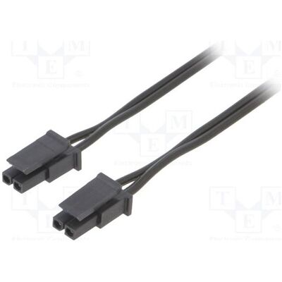 Espe Connecteur femelle : 2 broches, 0,4 m, 4 A. Isolation : PVC noir-rouge, type TLYp (0.40 m), Câble d'alimentation, Rouge, Noir Espe Connecteur femelle : 2 broches, 0,4 m, 4 A. Isolation : PVC noir-rouge, type TLYp (0.40 m), Câble d'alimentation, Rouge, Noir