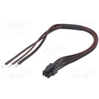 Espe Connecteur femelle : 6 broches, 0,4 m, 4 A. Isolation : PVC noir-rouge, type TLYp (0.40 m), Câble d'alimentation, Rouge, Noir Espe Connecteur femelle : 6 broches, 0,4 m, 4 A. Isolation : PVC noir-rouge, type TLYp (0.40 m), Câble d'alimentation, Rouge, Noir