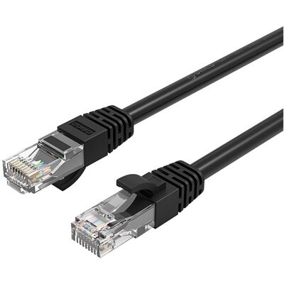 Orico Câble réseau Ethernet PUG-C6 CAT6 1 000 Mbps RJ45 pour Internet et LAN, rond, 8 m - noir (U/UTP, CAT6, 8 m), Câble réseau Orico Câble réseau Ethernet PUG-C6 CAT6 1 000 Mbps RJ45 pour Internet et LAN, rond, 8 m - noir (U/UTP, CAT6, 8 m), Câble réseau
