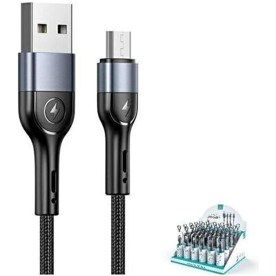 Usams Câble pleciony U55 2A micro USB 1szt. for set U55 czarny/black 1m SJ450ZJ01 (US-SJ450) SJ45... (1 m, USB 1.0), Câble USB Usams Câble pleciony U55 2A micro USB 1szt. for set U55 czarny/black 1m SJ450ZJ01 (US-SJ450) SJ45... (1 m, USB 1.0), Câble USB