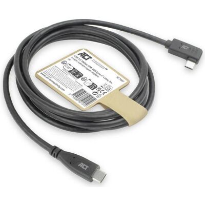 ACT Câble USB C 2m USB 3.2 Gen 1 - Noir ACT Câble USB C 2m USB 3.2 Gen 1 - Noir