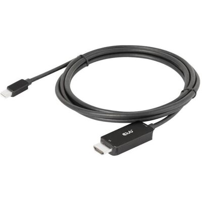 Club 3D Câble Club3D MiniDP 1.4 > HDMI mâle/mâle (1.80 m), Câble vidéo, Noir Club 3D Câble Club3D MiniDP 1.4 > HDMI mâle/mâle (1.80 m), Câble vidéo, Noir