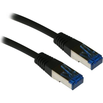 XtendLan Cat6A SFTP LSZH 0,25m černá / Câble de brassage / RJ45-RJ45 (S/FTP, CAT6a, 0.25 m), Câble réseau XtendLan Cat6A SFTP LSZH 0,25m černá / Câble de brassage / RJ45-RJ45 (S/FTP, CAT6a, 0.25 m), Câble réseau
