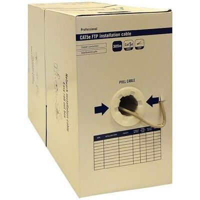 OEM Alfaco Cat5E F/UTP solid core cable on reel 305m grey LSZH – (Eca) (F/UTP, CAT5e, 305 m), Câble réseau OEM Alfaco Cat5E F/UTP solid core cable on reel 305m grey LSZH – (Eca) (F/UTP, CAT5e, 305 m), Câble réseau