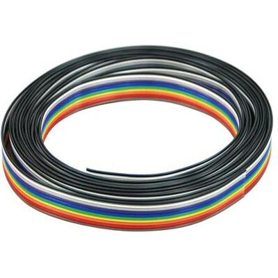 Aquatuning Câble ruban AWG28 10 broches - Flexible, DIY, Grande boîtier Aquatuning Câble ruban AWG28 10 broches - Flexible, DIY, Grande boîtier