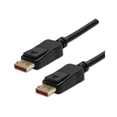 Logo Câble vidéo DisplayPort mâle - DisplayPort mâle, DP en 1.4, 2m, connecteurs dorés, noir (2 m), Câble vidéo, Noir Logo Câble vidéo DisplayPort mâle - DisplayPort mâle, DP en 1.4, 2m, connecteurs dorés, noir (2 m), Câble vidéo, Noir