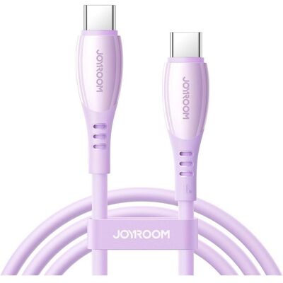 Joyroom S-A59 Vibrant Series 60W Fast Charging Data Cable (Type-C to Type-C) 1.2m - Purple (1.20 m, 60 W), Câble USB Joyroom S-A59 Vibrant Series 60W Fast Charging Data Cable (Type-C to Type-C) 1.2m - Purple (1.20 m, 60 W), Câble USB