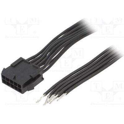 Espe Câble mâle PIN : 10, 0,6 m, 4 A. Isolation : PVC noir-rouge, type TLYp (0.60 m), Câble d'alimentation, Rouge, Noir Espe Câble mâle PIN : 10, 0,6 m, 4 A. Isolation : PVC noir-rouge, type TLYp (0.60 m), Câble d'alimentation, Rouge, Noir