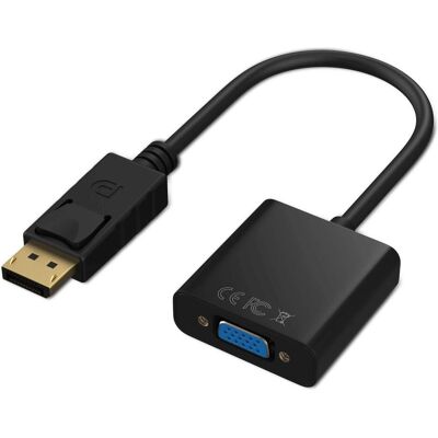 Club 3D Adaptateur actif DisplayPort vers VGA (DisplayPort, VGA), Adaptateur vidéo, Noir Club 3D Adaptateur actif DisplayPort vers VGA (DisplayPort, VGA), Adaptateur vidéo, Noir