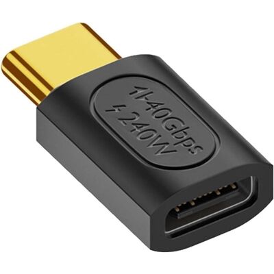 PowerGuard Adaptateur USB-C vers USB-C (mâle/femelle) USB4 40 Gbit/s 240W (USB 4, 240 W), Câble USB PowerGuard Adaptateur USB-C vers USB-C (mâle/femelle) USB4 40 Gbit/s 240W (USB 4, 240 W), Câble USB