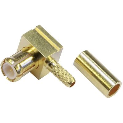 Connecteur coaxial Telegärtner J01270A0211 MCX - Angle droit, 50Ω Connecteur coaxial Telegärtner J01270A0211 MCX - Angle droit, 50Ω