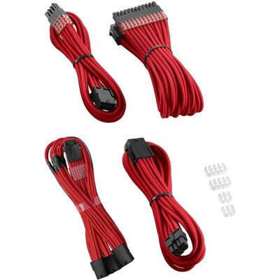 CableMod Pro ModMesh 12VHPWR Cable Extension Kit - rouge (45 cm, 24 broches ATX, 8 broches EPS, PCIe), Câble interne (PC) CableMod Pro ModMesh 12VHPWR Cable Extension Kit - rouge (45 cm, 24 broches ATX, 8 broches EPS, PCIe), Câble interne (PC)