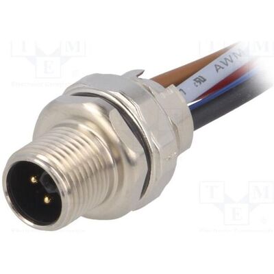 Harting Connecteur : prise M12 mâle, broche n° 5 droite, code L – Alimentation 12 A, Câble + prise électronique Harting Connecteur : prise M12 mâle, broche n° 5 droite, code L – Alimentation 12 A, Câble + prise électronique