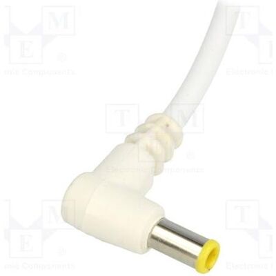 BQ Cable Câble 2 x 1 mm², fiche DC 5,5/3,0 CP coudée, blanche, 1,5 m (1.50 m), Câble d'alimentation, Blanc BQ Cable Câble 2 x 1 mm², fiche DC 5,5/3,0 CP coudée, blanche, 1,5 m (1.50 m), Câble d'alimentation, Blanc