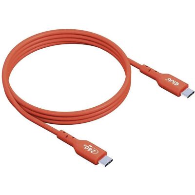 Club 3D Club3D Câble USB 2 Type C PD 240W / 480Mb 4m St/St retail (4 m, USB 2.0, 240 W), Câble USB Club 3D Club3D Câble USB 2 Type C PD 240W / 480Mb 4m St/St retail (4 m, USB 2.0, 240 W), Câble USB
