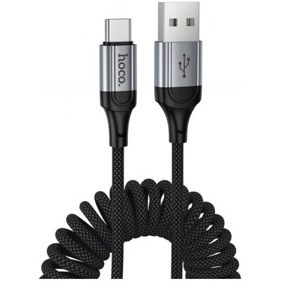Hoco Cable Cable USB C to C PD 3A 1,5 m X121 black (1.50 m, 60 W), Câble USB Hoco Cable Cable USB C to C PD 3A 1,5 m X121 black (1.50 m, 60 W), Câble USB