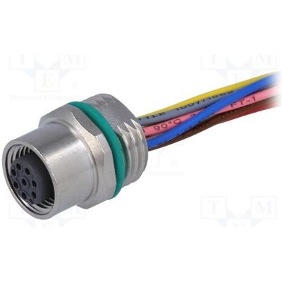 Harting Connecteur : prise M12, 8 broches femelles, câbles droits de 0,5 m, Câble + prise électronique Harting Connecteur : prise M12, 8 broches femelles, câbles droits de 0,5 m, Câble + prise électronique