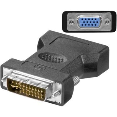 MicroConnect D-Sub 15 Pol — DVI, Adaptateur vidéo, Noir MicroConnect D-Sub 15 Pol — DVI, Adaptateur vidéo, Noir