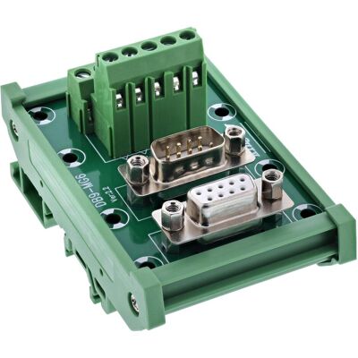 InLine D-Sub 9 Terminalblock (0.07 m), Câble d'interface InLine D-Sub 9 Terminalblock (0.07 m), Câble d'interface