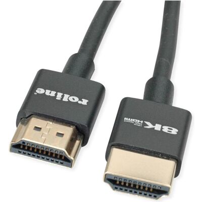Roline HDMI – HDMI (1 m), Câble vidéo, Noir Roline HDMI – HDMI (1 m), Câble vidéo, Noir
