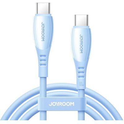Joyroom S-A59 Vibrant Series 60W Fast Charging Data Cable (Type-C to Type-C) 1.2m - Blue (1.20 m, 60 W), Câble USB Joyroom S-A59 Vibrant Series 60W Fast Charging Data Cable (Type-C to Type-C) 1.2m - Blue (1.20 m, 60 W), Câble USB