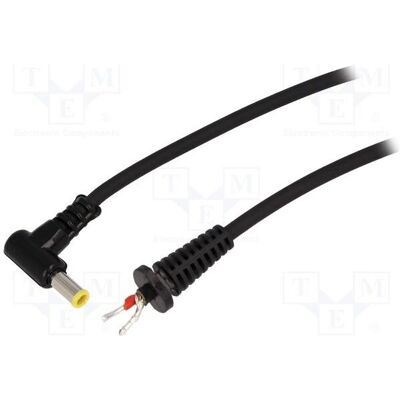 BQ Cable Câble 2 x 1 mm², fiche DC 5,5/3,0 CP coudée, noir, 1,5 m (1.50 m), Câble d'alimentation, Noir BQ Cable Câble 2 x 1 mm², fiche DC 5,5/3,0 CP coudée, noir, 1,5 m (1.50 m), Câble d'alimentation, Noir