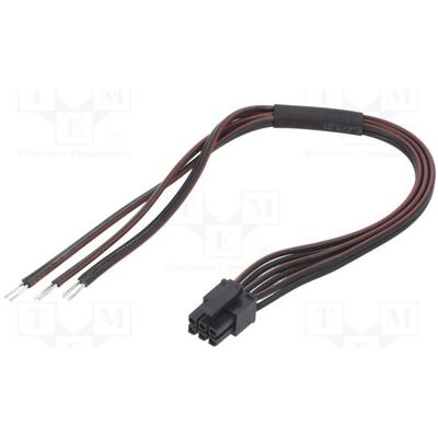 Espe Connecteur femelle : 6 broches, 0,6 m, 4 A. Isolation : PVC noir-rouge, type TLYp (0.60 m), Câble d'alimentation, Rouge, Noir Espe Connecteur femelle : 6 broches, 0,6 m, 4 A. Isolation : PVC noir-rouge, type TLYp (0.60 m), Câble d'alimentation, Rouge, Noir