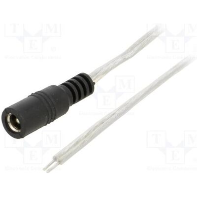 BQ Cable Câble : 2 x 0,5 mm², prise DC 5,5/2,5, droite, transparente (3 m), Câble d'alimentation, Noir, Transparent BQ Cable Câble : 2 x 0,5 mm², prise DC 5,5/2,5, droite, transparente (3 m), Câble d'alimentation, Noir, Transparent