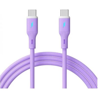 Akyga Câble USB USB-C mâle, USB-C mâle 1 m Violet AK-USB-70 (1 m, USB 2.0, 60 W), Câble USB Akyga Câble USB USB-C mâle, USB-C mâle 1 m Violet AK-USB-70 (1 m, USB 2.0, 60 W), Câble USB