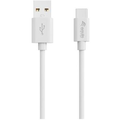 Equip Kabel USB-C2.0->A 3A St/St 0.50m weiss (0.50 m, USB 2.0), Câble USB Equip Kabel USB-C2.0->A 3A St/St 0.50m weiss (0.50 m, USB 2.0), Câble USB