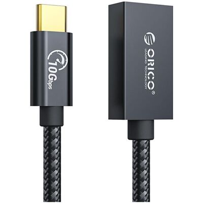 Orico Adaptateur USB CAF31 USB-C - USB-A 3.1 Gen 2 10 Gbps 30 cm OTG - noir (0.30 m, USB 3.2 Gen 2, 60 W), Câble USB Orico Adaptateur USB CAF31 USB-C - USB-A 3.1 Gen 2 10 Gbps 30 cm OTG - noir (0.30 m, USB 3.2 Gen 2, 60 W), Câble USB