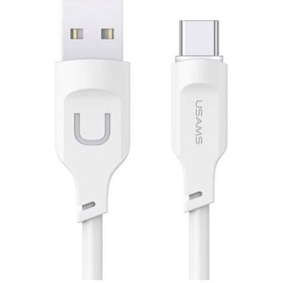 Usams Câble de charge USB vers Type-C - Blanc (1.20 m, USB 2.0, 66 W), Câble USB Usams Câble de charge USB vers Type-C - Blanc (1.20 m, USB 2.0, 66 W), Câble USB