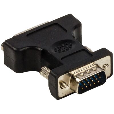 Valueline Adaptateur VGA (M) - DVI-I 24+5 (F) (VGA), Adaptateur vidéo, Noir Valueline Adaptateur VGA (M) - DVI-I 24+5 (F) (VGA), Adaptateur vidéo, Noir