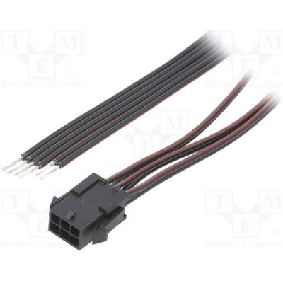 Espe Câble mâle PIN : 6, 0,6 m, 4 A. Isolation : PVC noir-rouge, type TLY (0.60 m), Câble d'alimentation, Rouge, Noir Espe Câble mâle PIN : 6, 0,6 m, 4 A. Isolation : PVC noir-rouge, type TLY (0.60 m), Câble d'alimentation, Rouge, Noir