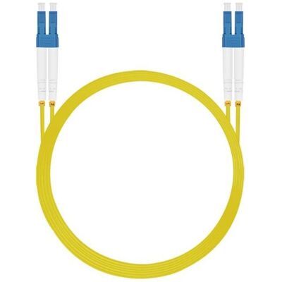 Câble de raccordement Helos LWL - 0,5 m, Jaune, Duplex, LC, OS2, Câble réseau Câble de raccordement Helos LWL - 0,5 m, Jaune, Duplex, LC, OS2, Câble réseau