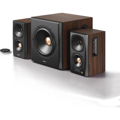 Edifier S360DB (Set, 75 W), Enceinte hifi + home cinéma, Marron, Noir Edifier S360DB (Set, 75 W), Enceinte hifi + home cinéma, Marron, Noir