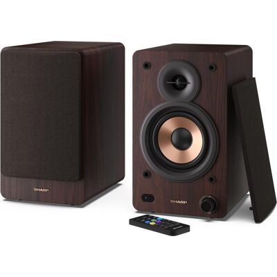 Sharp CP-SS30 (1 paire, 60 W), Enceinte hifi + home cinéma, Marron Sharp CP-SS30 (1 paire, 60 W), Enceinte hifi + home cinéma, Marron